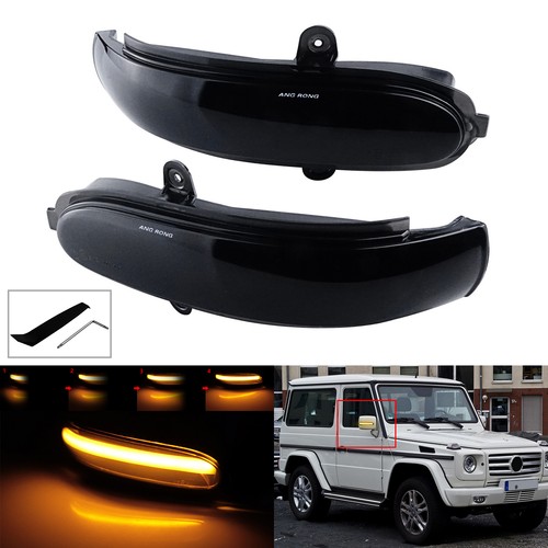 Schwarz led spiegelblinker - 2x,